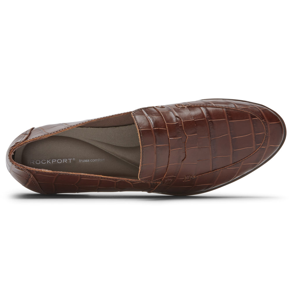 Rockport Loafers For Womens Brown - Perpetua Penny - UQ7658120